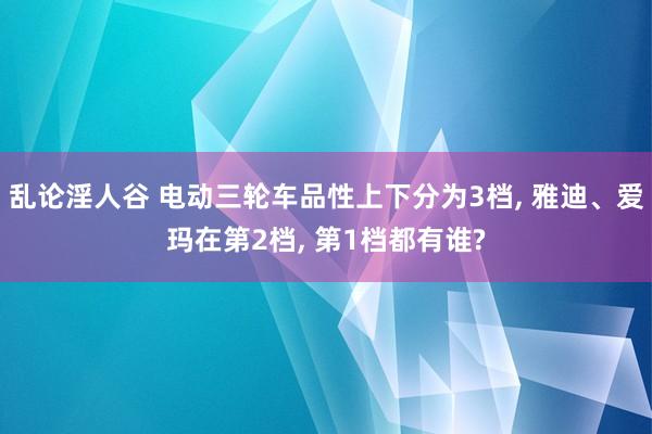 乱论淫人谷 电动三轮车品性上下分为3档， 雅迪、爱玛在第2档， 第1档都有谁?