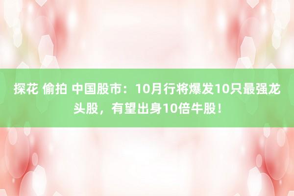 探花 偷拍 中国股市：10月行将爆发10只最强龙头股，有望出身10倍牛股！