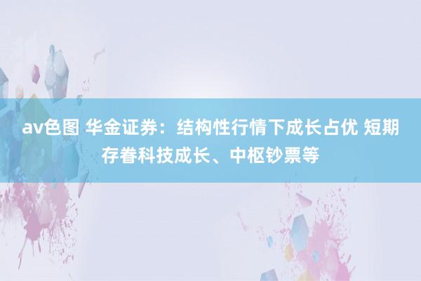 av色图 华金证券：结构性行情下成长占优 短期存眷科技成长、中枢钞票等