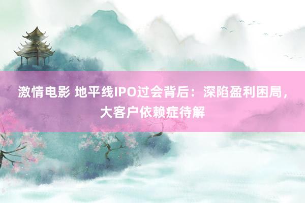 激情电影 地平线IPO过会背后：深陷盈利困局，大客户依赖症待解