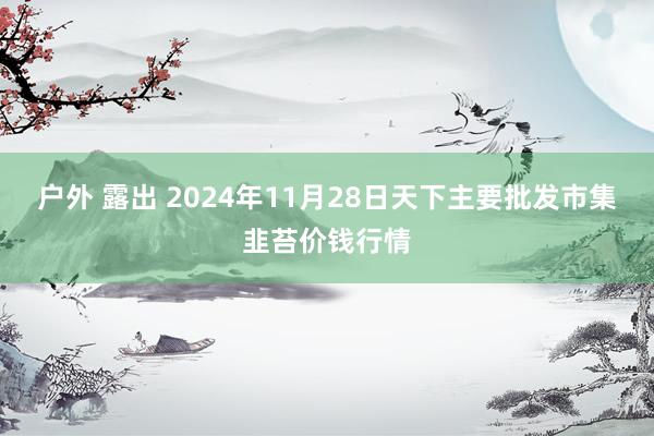 户外 露出 2024年11月28日天下主要批发市集韭苔价钱行情