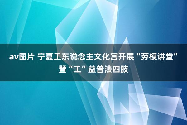 av图片 宁夏工东说念主文化宫开展“劳模讲堂”暨“工”益普法四肢