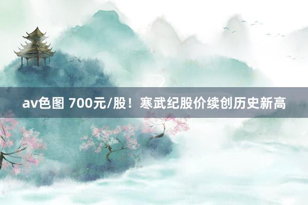 av色图 700元/股！寒武纪股价续创历史新高