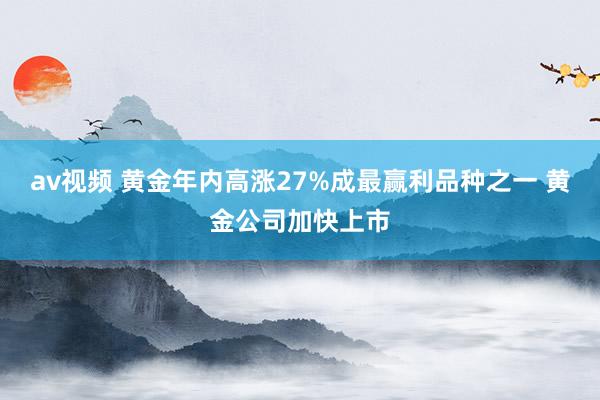 av视频 黄金年内高涨27%成最赢利品种之一 黄金公司加快上市