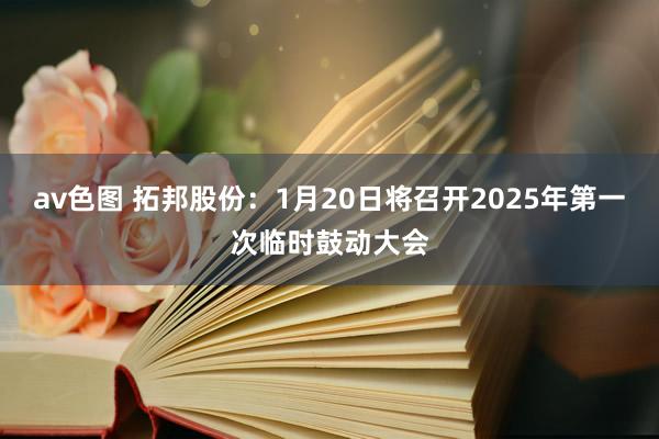 av色图 拓邦股份：1月20日将召开2025年第一次临时鼓动大会